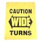 Aeropro MUD FLAP YELLOW WIDETURN, 8Y2430-CAUT000 8Y2430-CAUT000 - alternate 2